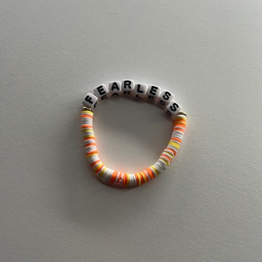 Taylor Swift Eras Tour “Fearless” Clay Beaded Bracelet